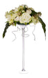 Artificial 80cm White and Green Rose Arrangement